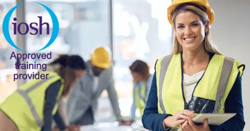 Female on a construction iosh managing safely site